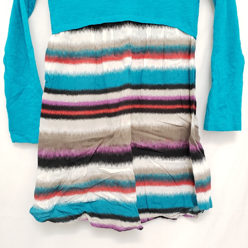Turquoise Roxy Striped Dress - Picture 3 of 7